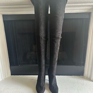 Steve Madden Black Over-the-Knee Boots